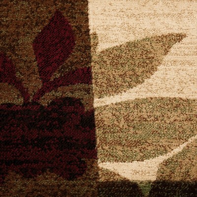 Reversible Red Geometric Tufted Rectangular Rug, Easy Care Synthetic