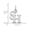 Black Bow Jewelry 10k White Gold Sam Houston State Bearkats NCAA Extra Small Pendant - 2 of 3