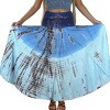 Agan Traders Women's Boho Summer Tie-dye High Waistband A Line Flared Maxi Skirt - 3 of 4