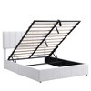 Queen Size Upholstered Platform Bed with a Hydraulic Storage System - 3 of 4