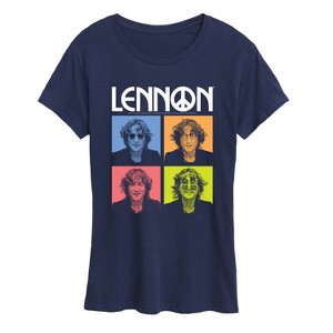 Women's - John Lennon - Lennon Color Block Short Sleeve Graphic T-Shirt - 1 of 4