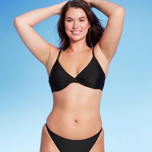 Target black best sale bikini top