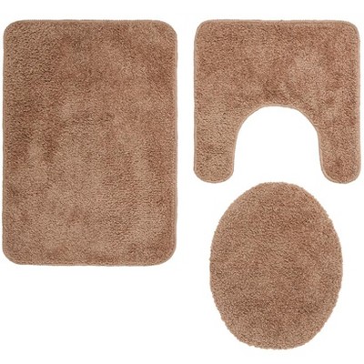 The Lakeside Collection 3-Pc. Bath Rug Set
