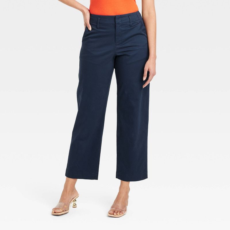 Women's High-Rise Straight Ankle Chino Pants - A New Day™, 1 of 10