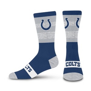 NFL Indianapolis Colts Youth Mixer Crew Socks: Cushioned Heel & Toe, Knit Fabric - 1 of 3