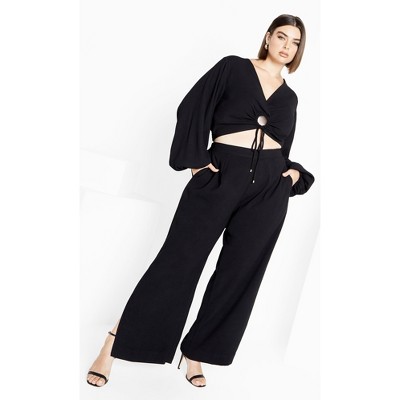 Women's Plus Size Fiesta Pant - black | CITY CHIC