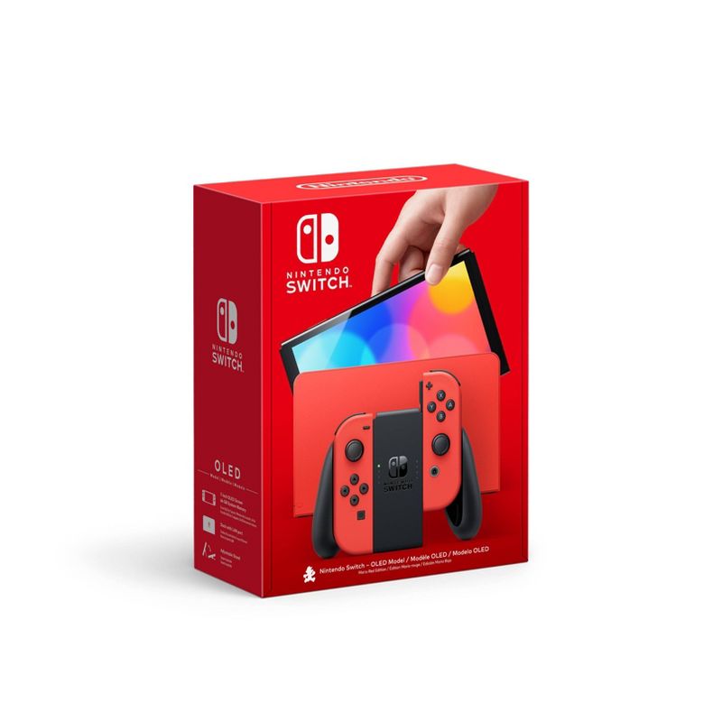 Nintendo Switch - OLED Model: Mario Red Edition, 1 of 13