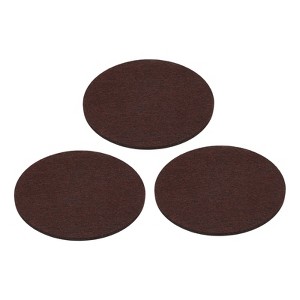 Unique Bargains Adhesive Anti-Slip Felt Floor Pads for Lamp Bases 3 Pcs - 1 of 3