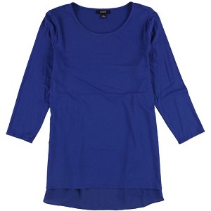 Alfani Womens Mixed Media Basic T-Shirt - 1 of 2