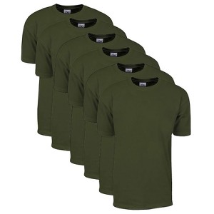 6 Pack Shaka Wear Men's Max Heavyweight Short Sleeve Crew Neck T-Shirt - 1 of 4