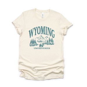 Simply Sage Market Women's Wyoming Forest Scene Short Sleeve Graphic Tee - 1 of 4