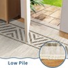 Modern Bordered Print Area Rug Living Room Washable Rug Indoor Bedroom Non-Slip Rug Soft Foldable Floor Carpet - 4 of 4
