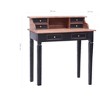vidaXL Writing Desk with Drawers Computer Desk for Office Solid Reclaimed Wood - 4 of 4