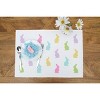 C&F Home Easter Spring Bunny Rabbit Hop Cotton Rectangle Placemats, Set of 6 - 3 of 4