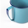 Granite Ware 12 oz Enameled Steel Mug - Turquoise Blue, Warmer Ideal for Heating/Boiling Water, Soup, Hot Chocolate. Lightweight, Heat resistant - 3 of 4
