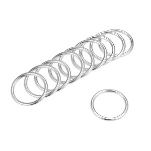 Unique Bargains Zinc Alloy Craft DIY Hardware Bag Accessories O-Ring Buckles 25 Pcs - 1 of 3