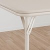 Garvee 33.6" Folding Table - Square Card Table w/PU Cushion, Metal Frame for Office/Camping, Black/Beige/Gray - 2 of 4