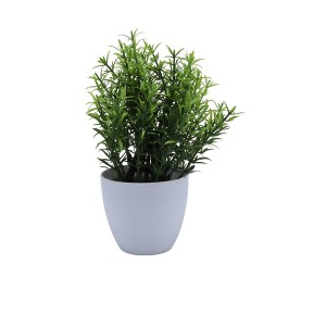 Unique Bargains Artificial Plants Plastic Green 3.15"x3.15"x8.27" 1 Pc - 1 of 4