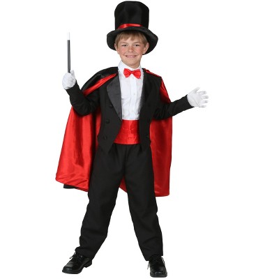 Halloweencostumes.com Small Boy Boy's Magician Costume, Black/red : Target