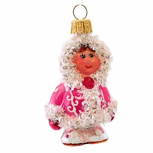 The Ornament King 3.0 Inch It's A Small World Pink Christmas Tree Ornament , Christmas Decor Winter, Snow, Child (1PC) - 1 of 4
