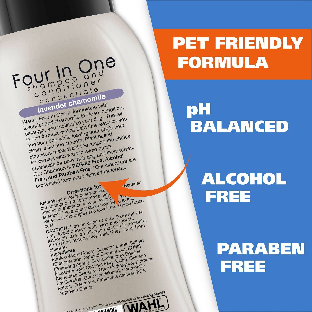 Wahl Four-In-One Fresh Scented Calming Formula Dog Shampoo and Conditioner - 24 fl oz - thumbnail 4