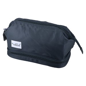 Unique Bargains Cosmetic Travel Bag Makeup Bag Waterproof Organizer Case Toiletry Bag for Women Nylon 27.5x19x15cm - 1 of 4