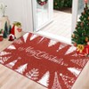 Christmas Bathroom Rug Washable Area Rug for Bedroom - 4 of 4