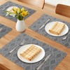REGALWOVEN Placemats Set of 6 Plastic Placemats for Dining Table Decor - 2 of 4