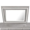 Passion Furniture Padua  49 in. W x 40 in. H Rectangle Framed Washed Gray Dresser Mirror - 4 of 4