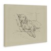Stupell Industries Fluffy Retriever Napping Cushions Casual Monochromatic Dog Sketch Canvas Wall Art - 3 of 4