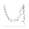 Storied Home Decorative Glitter Paper Star Garland, Gold Color - 2 of 4