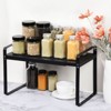 Unique Bargains Kitchen Metal Expandable Spice Rack Cabinet Shelf Organizer - image 3 of 4