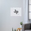 Restudio Designs Texas Map Art Print 16" 20" - Deny Designs: Modern Unframed Mixed Media Wall Decor for All Ages - 3 of 4
