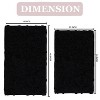 Bell Flower Collection Tufted Bath Rugs, Extra Soft and Absorbent, Non-Slip Bath Mats, Machine Washable Bath Mats,, 2 Piece Set(M+L), Black - 3 of 4