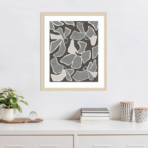 Amanti Art Gray Flower Blooms II by Regina Morre Framed Wall Art Print - 1 of 4
