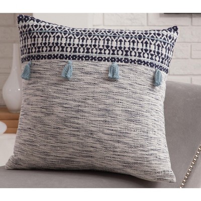 Navy/White Throw Pillow