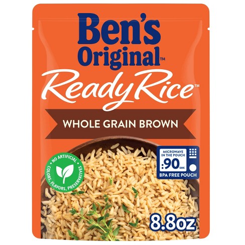 Ben's Original Ready Rice Whole Grain Brown Rice Microwavable Pouch - 8 ...