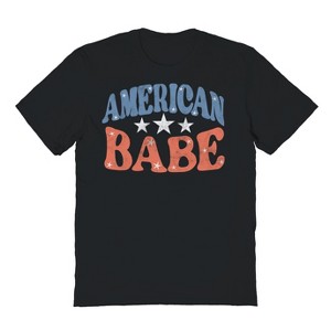 Social Collective Men's American Babe  Americana 4Th Of July Short Sleeve Graphic Cotton T-Shirt - 1 of 4