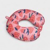 Super Soft Travel Pillow with Memory Foam & Removable Cover in Strawberry Bliss - 2 of 4