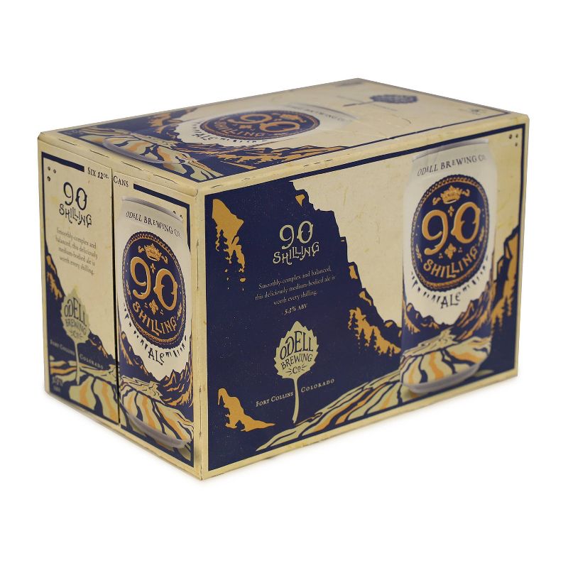 Odell Brewing 90 Shilling Ale Beer - 6pk/12 fl oz Cans, 1 of 9