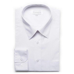 Marquis Men's Long Sleeve Regular Fit Big & Tall Size Dress Shirt - 1 of 3