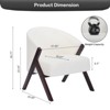 COZONY Mid Century Modern Accent Chair, Upholstered Armchair with Wood Frame for Living Room and Bedroom - 2 of 4