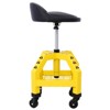 300LB Yellow Rolling Mechanic Stool with Tool Tray – 360° Swivel Garage Seat for Workshops (TruAIR Brand, 1-Piece) - 4 of 4