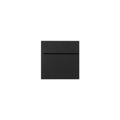 LUX 80 lb 6 1/4" x 6 1/4" Peel & Press Square Envelopes Midnight Black 250/Box LUX-8530-B-250