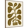 Amanti Art Linocut Houseplant No 2 by Alisa Galitsyna Framed Canvas Wall Art - 3 of 4