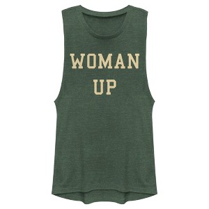 Juniors Womens Lost Gods Woman Up Festival Muscle Tee - 1 of 4