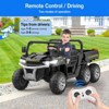 24V 2-Seater Ride On Dump Truck with Parent Remote Control, 4WD 6-Wheel UTV Style Dump Bed & Music Horn(Ages 3+) - 3 of 4