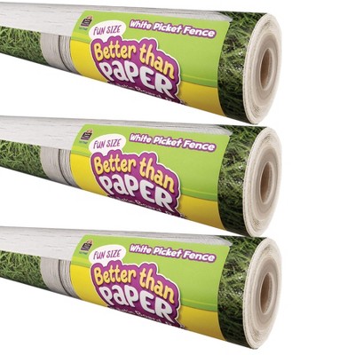 Teacher Created Resources Better Than Paper Bulletin Board Roll, 4' X 12',  Herringbone White Wood Design, Pack Of 4 : Target