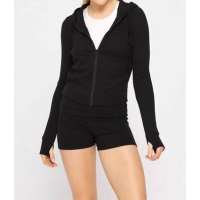 Women's Becky Ribbed Hoodie - mono b