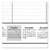 Academic Year Ruled Desk Pad, 21.75 x 17, White Sheets, Black Binding, Black Corners, 16-Month (Sept to Dec): 2024 to 2025 - 4 of 4